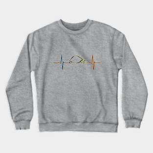 Turtle Heartbeat Line Crewneck Sweatshirt